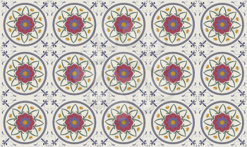 Royalty Free Clipart Image of a Floral Pattern