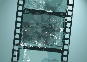 Royalty Free Clipart Image of a Grunge Film Background