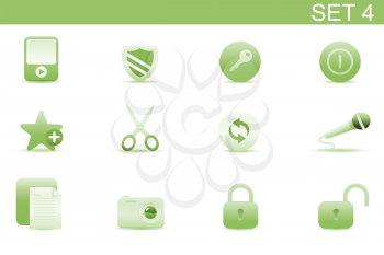 Royalty Free Clipart Image of Computer Icons
