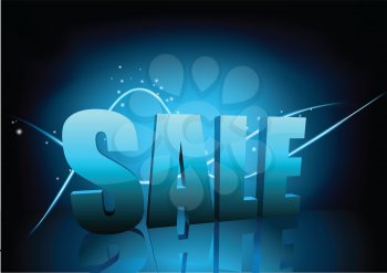 Royalty Free Clipart Image of a Sale Design