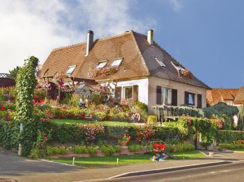 Royalty Free Photo of a Farmhouse in Alsace, France