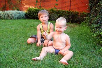 Royalty Free Photo of Two Little Boys