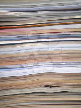 Royalty Free Photo of a Stack of Magazines