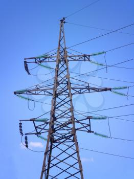 Royalty Free Photo of a High Voltage Lattice Tower