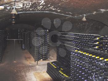 Royalty Free Photo of a Wine Cellar