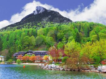 Royalty Free Photo of an Alpine Resort