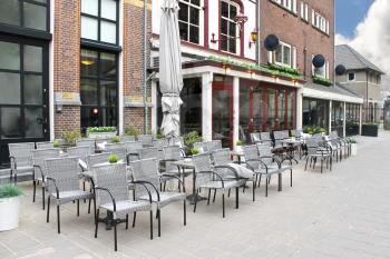 Street cafe in Den Bosch. Netherlands
