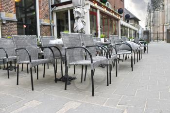 Street cafe in Den Bosch. Netherlands