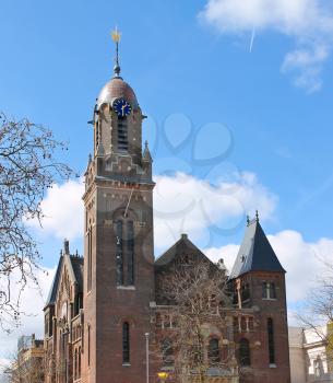 Building of Remonstrant church in Rotterdam, Netherlands