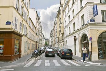 Lane in the center of Paris. France