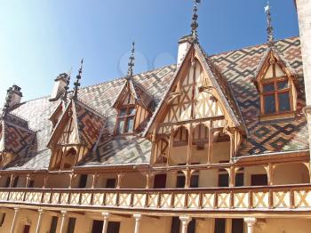 Famous hospice in Beaune. France, Burgundy