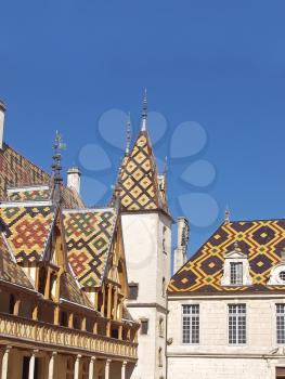 Famous hospice in Beaune. France, Burgundy