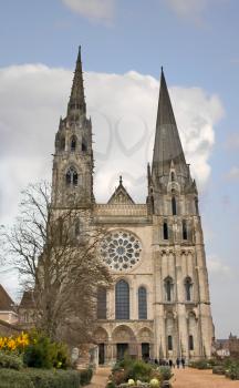 Cathedral of Chartres. Christmas, France