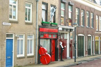Cafe on the street Gorinchem. Netherlands