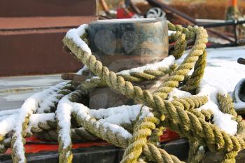 Mooring rope for pier bollards