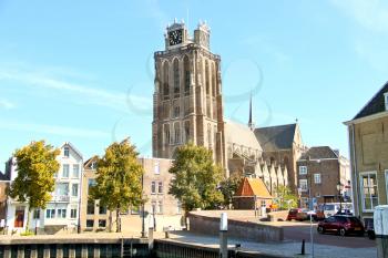 Grote Kerk church, the main attraction of Dordrecht 