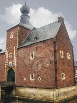 Kasteel Hoensbroek, one of the most famous Dutch castles. Heerlen. Netherlands