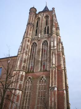 The old church tower in Gorinchem. Netherlands 