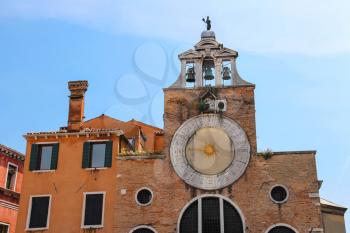 The bell of San Giacomo di Rialto church, Venice, Italy