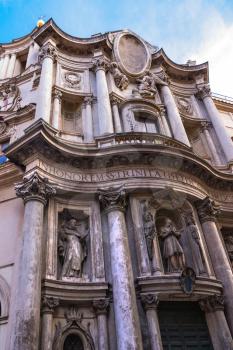 Church of St.. Charles near the four fountains (San Carlo alle Quattro Fontane) in Rome, Italy