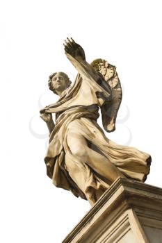 Angel with the Sudarium (Veronicas Veil)  on the bridge of Castel Sant'Angelo, Rome Italy