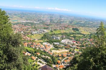 Construction site in the picturesque village. The Republic of San Marino 
