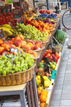Fruit stall in the Italian city market