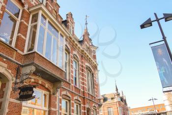 Den Bosch, Netherlands - January 17, 2015: Beautiful old house in the center of the Dutch city of Den Bosch