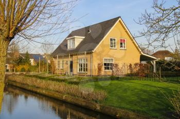 Residential building with a beautiful garden in Meerkerk, Netherlands