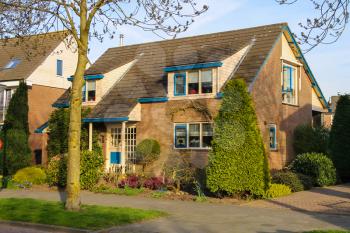 Residential building with a beautiful garden in Meerkerk, Netherlands