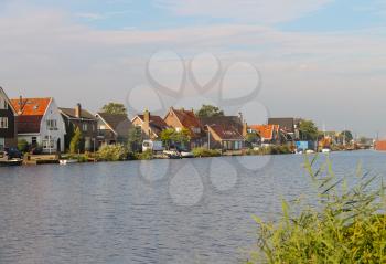 View of the canal Ringvaart from Zwanenburg, the Netherlands
