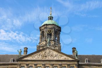 Royal Palace on Dam Square in Amsterdam, the Netherlands