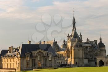 Famous Chateau de Chantilly (Chantilly Castle), Oise, France