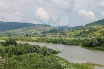 River Schodnica in Carpathians, Ukraine