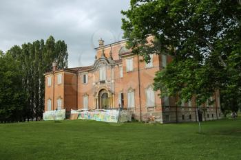 Villa Sorra, Italy - August 10, 2017: Baroque palace and park of Villa Sorra. Castelfranco Emilia, Modena, Italy
