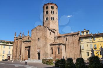 Piacenza, Italy - August 7, 2016: Sant Antonino Basilica
