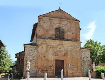 Cosma and Damiano church in Grazzano Visconti, Italy