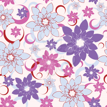 Royalty Free Clipart Image of a Abstract Flower Background