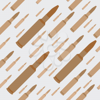 Royalty Free Clipart Image of a Machine Gun Bullets Background