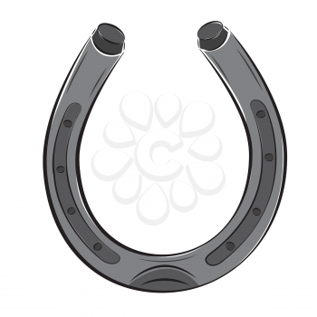 Royalty Free Clipart Image of a Horseshoe