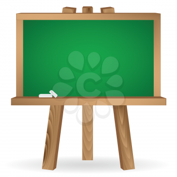 Royalty Free Clipart Image of a Chalk Board on a Stand