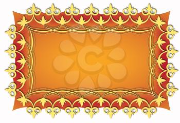 Royalty Free Clipart Image of a Card Template 