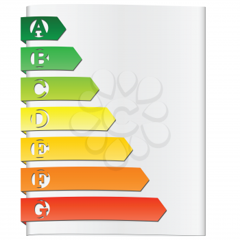 energy rating elements vector illustartion