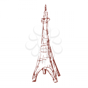 Eiffel Tower Sketch vector image