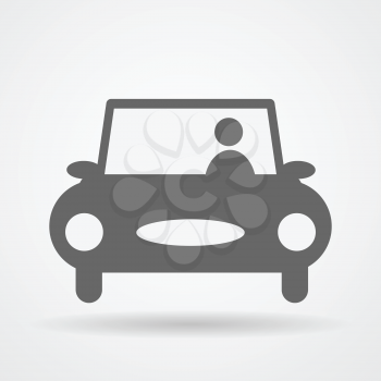 Car web icon vector illustration.