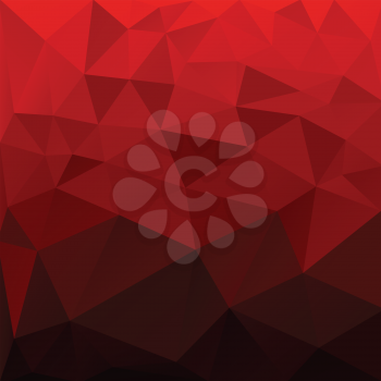 Abstract red low poly background vector illustration.
