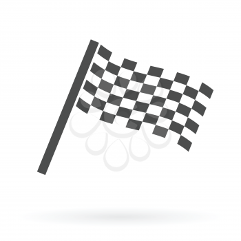 finish flag icon design isolated vector illustration