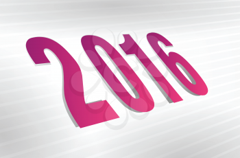 year 2016 background vector illustration