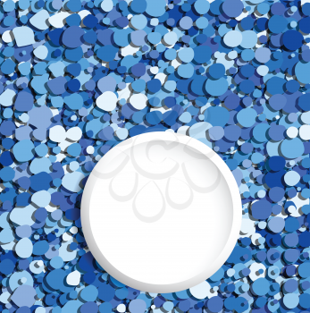 blue bubbles abstract background with place for text vector design illustration