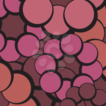 red pink abstract circles vector background illustration
